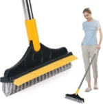 Bathroom Cleaning Brush with Wiper